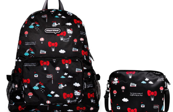 murmur 折疊後背包(大)｜hello kitty 熱氣球