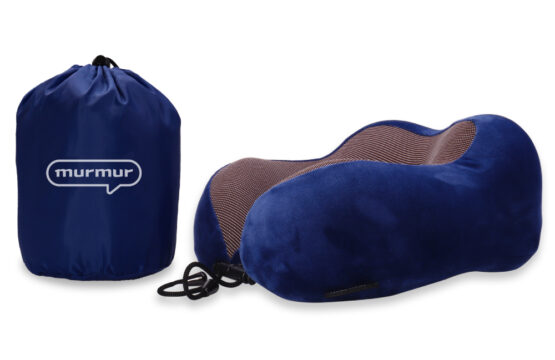murmur 山丘頸枕｜絨毛-時尚藍(附收納袋)【絕版，售完不補】