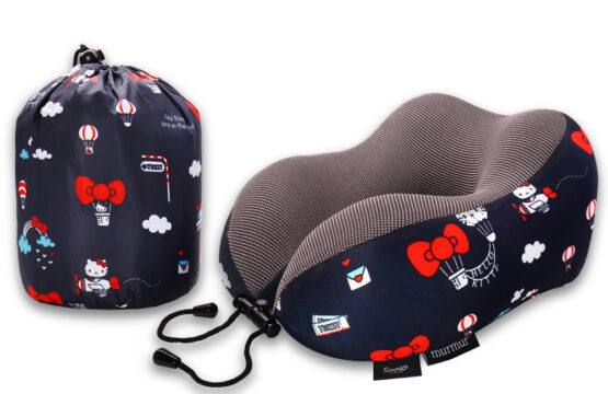 murmur 山丘頸枕｜hello kitty 熱氣球(附收納袋)