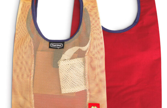 murmur 便當袋｜懶洋洋喵之助 ｜ 網狀拼接帆布購物袋