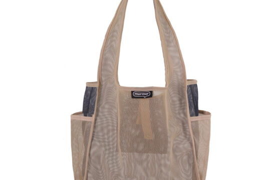 murmur A4網狀購物袋｜米灰藍