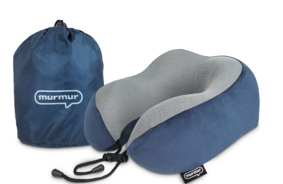 murmur 山丘頸枕｜絨毛-莫蘭迪藍(附收納袋)