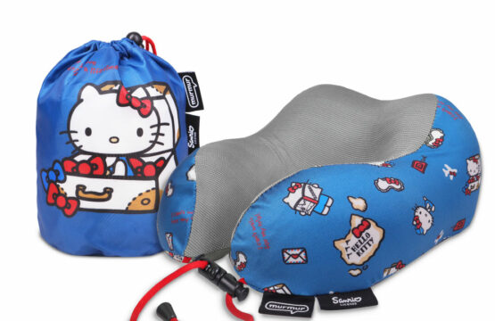 murmur 山丘頸枕｜hello kitty 旅行(附收納袋)