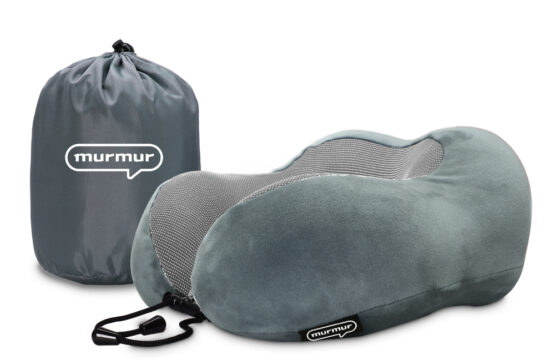 murmur 山丘頸枕｜絨毛-太空灰(附收納袋)