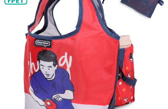 murmur rPet網狀拼接餐餐袋｜莊智淵（紅）