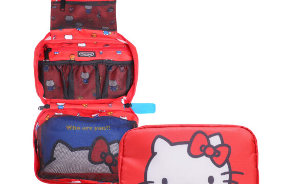 murmur 三摺盥洗包｜hello kitty（經典紅）