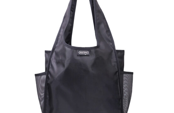murmur A4網狀拼接購物袋｜曜石黑