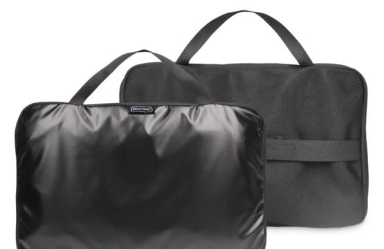 murmur 網狀拼接衣物袋｜金屬黑