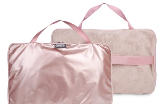 murmur 網狀拼接衣物袋｜玫瑰金