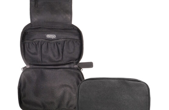 murmur 網狀三摺盥洗包｜黑