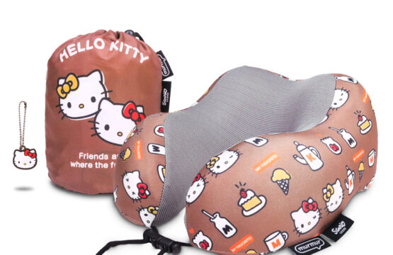 murmur 山丘頸枕｜hello kitty（與Mimmy）｜附收納袋、吊飾