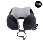 murmur 山丘頸枕(絨毛電繡)｜hello kitty（黑白格）｜附收納袋、吊飾：圖片 7