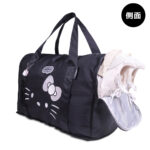 murmur  電繡完美折疊行李袋｜hello kitty （低調黑）｜附吊飾：圖片 13