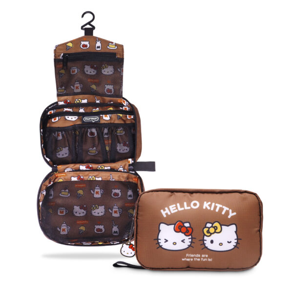 murmur 三摺盥洗包｜hello kitty（與Mimmy）｜附吊飾