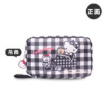 murmur 三摺盥洗包｜hello kitty（黑白格）｜附吊飾：圖片 5