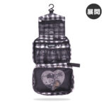 murmur 三摺盥洗包｜hello kitty（黑白格）｜附吊飾：圖片 7