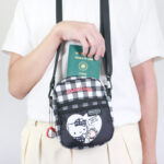 murmur 輕量旅行mini包｜hello kitty （黑白格）｜附吊飾：圖片 6