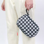 murmur 三摺盥洗包｜hello kitty（黑白格）｜附吊飾：圖片 4